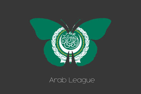 A 3D Isometric Flag Illustration of the country of  Brazil ArabLeagueの写真素材