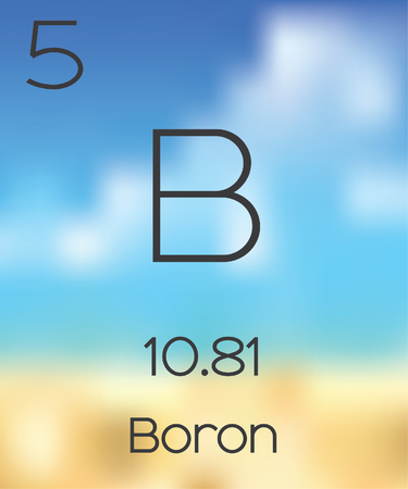 The Periodic Table of the Elements Boronの写真素材