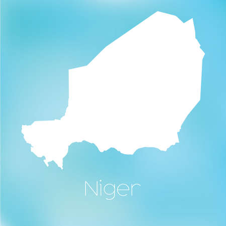 A Map of the country of Nigerの写真素材