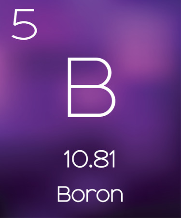 Purple Background with the Element Boronの写真素材