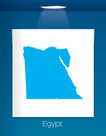 A Map of the country of Egyptの写真素材