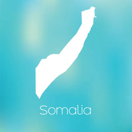 A Map of the country of Somaliaの写真素材
