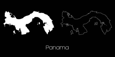 A Map of the country of Panamaの写真素材