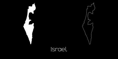 A Map of the country of Israelの写真素材