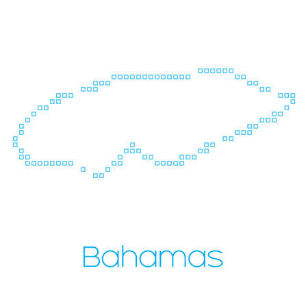 A Map of the country of Bahamasの写真素材