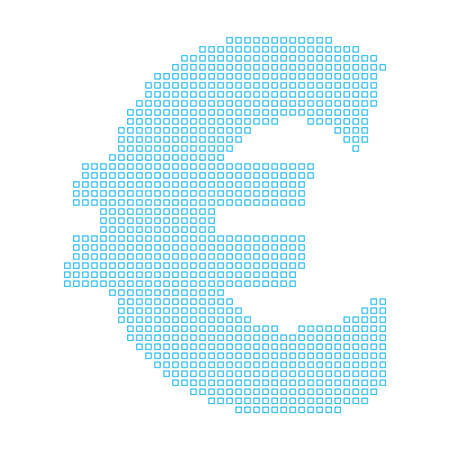 A Map of the country of Euro Signの写真素材