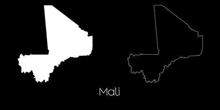A Map of the country of Maliの写真素材