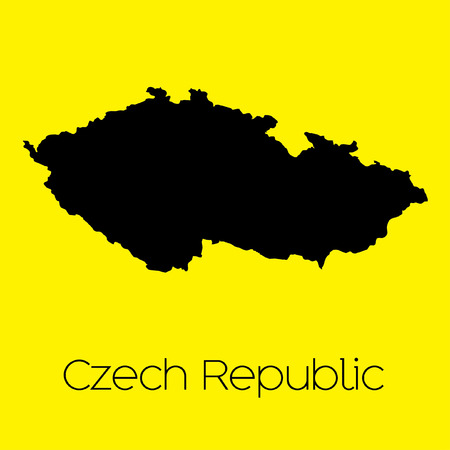 A Map of the country of Czech Republicの写真素材