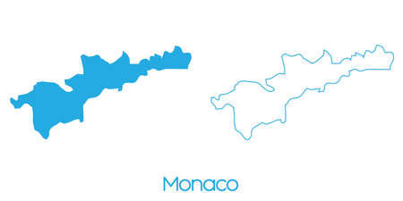 A Map of the country of Monacoの写真素材