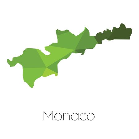 A Map of the country of Monacoの写真素材