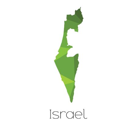 A Map of the country of Israelの写真素材