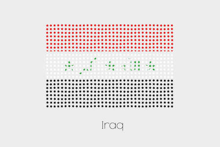 A Flag Illustration of Iraqの写真素材