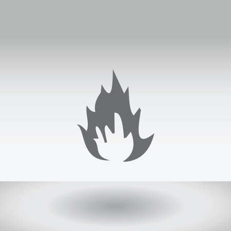 An Icon Illustration Isolated on a Background - Flamesの写真素材