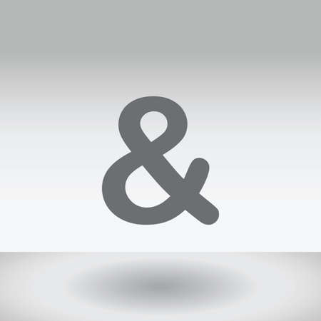 An Icon Illustration Isolated on a Background - Ampersandの写真素材