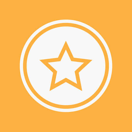 An Icon Illustration Isolated on a Background - Starの写真素材