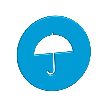 An Icon Illustration Isolated on a Background - Umbrellaの写真素材