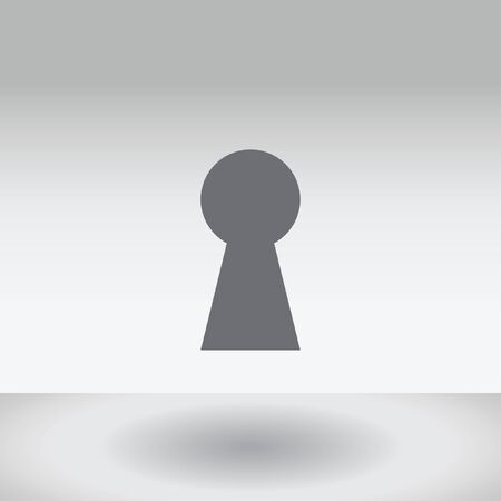 An Icon Illustration Isolated on a Background - Keyholeの写真素材