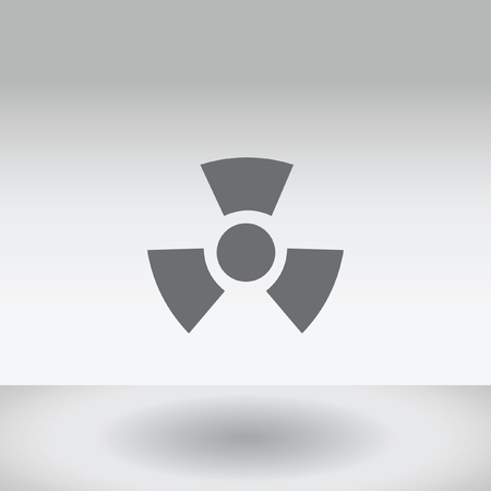 An Icon Illustration Isolated on a Background - Radio Active Roundの写真素材