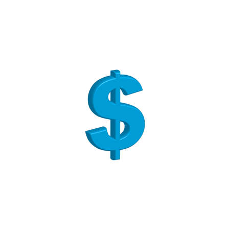 An Icon Illustration Isolated on a Background - Dollar Signの写真素材