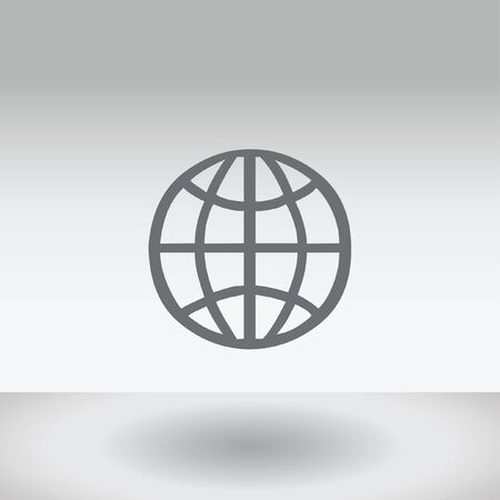 An Icon Illustration Isolated on a Background - Globeの写真素材