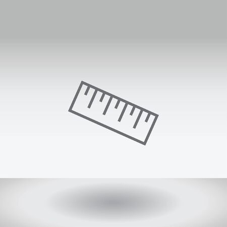 An Icon Illustration Isolated on a Background - Rulerの写真素材