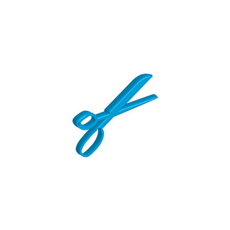 An Icon Illustration Isolated on a Background - Scissorsの写真素材