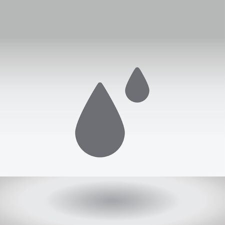 An Icon Illustration Isolated on a Background - Raindropsの写真素材