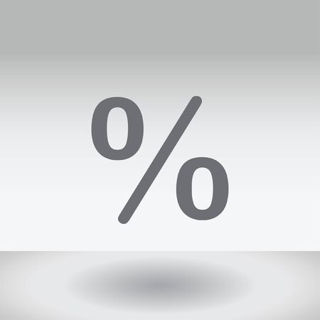 An Icon Illustration Isolated on a Background - Percentの写真素材