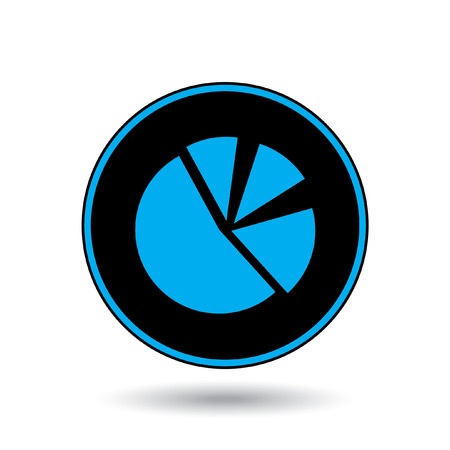 An Icon Illustration Isolated on a Background - Pie Chartの写真素材