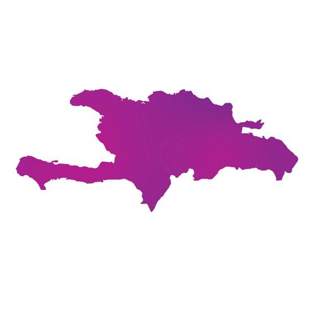 A Map of the country of Dominican Republicの写真素材