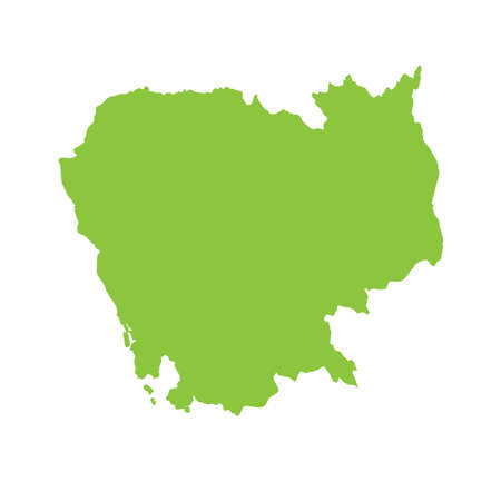 A Map of the country of Cambodiaの写真素材