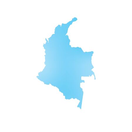 A Map of the country of Colombiaの写真素材