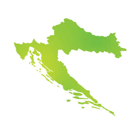 A Map of the country of Croatiaの写真素材