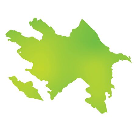 A Map of the country of Azerbaijanの写真素材