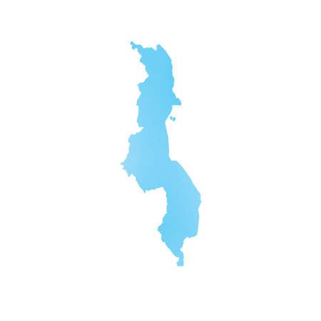 A Map of the country of Malawiの写真素材