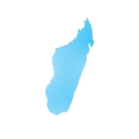 A Map of the country of Madagascarの写真素材