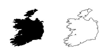 A Map of the country of Irelandの写真素材