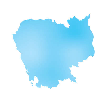 A Map of the country of Cambodiaの写真素材