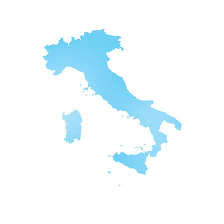 A Map of the country of Italyの写真素材