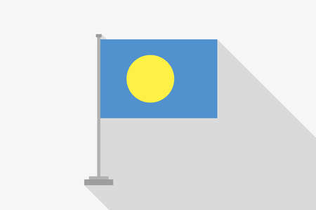A Flag Illustration of the country of Palauの写真素材