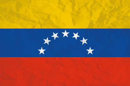 A Flag Illustration of the country of Venezuelaの写真素材