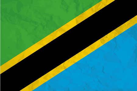 A Flag Illustration of the country of Tanzaniaの写真素材