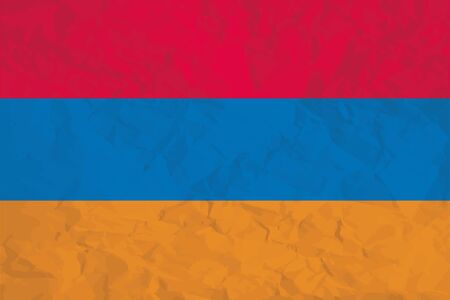 A Flag Illustration of the country of Armeniaの写真素材