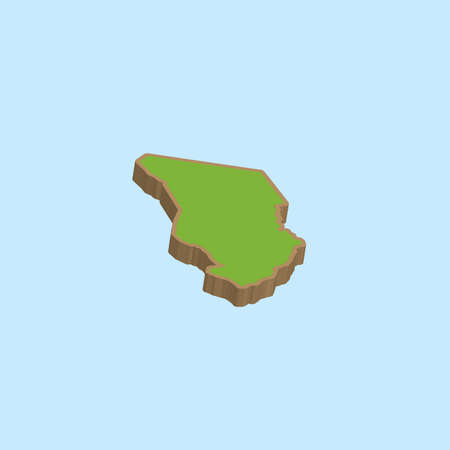 A Map of the country of Chadの写真素材