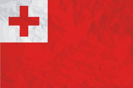A Flag Illustration of the country of Tongaの写真素材