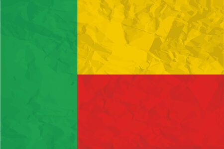 A Flag Illustration of the country of Beninの写真素材