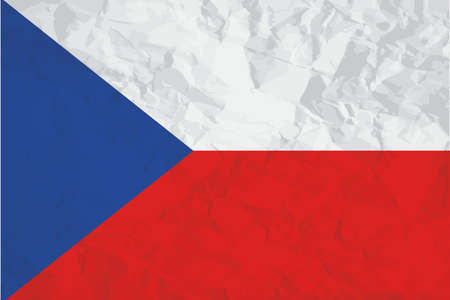 A Flag Illustration of the country of Czech Republicの写真素材