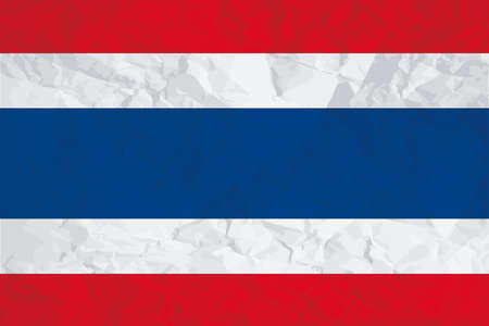 A Flag Illustration of the country of Thailandの写真素材