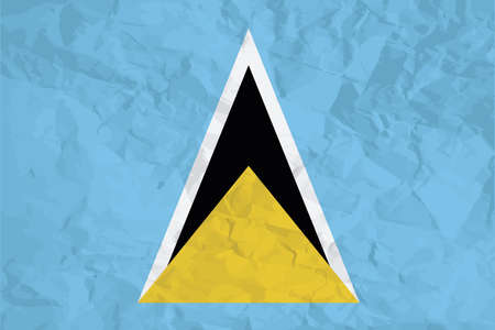 A Flag Illustration of the country of Saint Luciaの写真素材