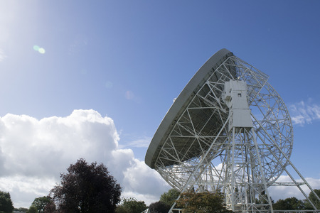 September 25th 2016. Jodrell Bank Observatory, Cheshire, UK. The Lovell Telescope, Cheshire, UKのeditorial素材